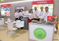 Equipo de Camposol presentes en el pabellón de Promperú.