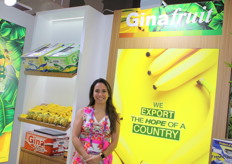 Gina María Castro cofundador y director global de ventas de Ginafruit S.A. de Ecuador, como principal producto banano e introduciendo la pitajaya para el mercado asiático.