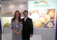 Sandra Ramos y César Hernandez de Country Fruits Colombia