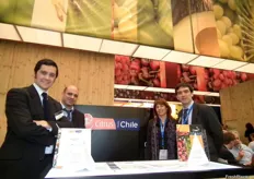 Cristián Lopez, Christophe Desplas, Monserrat Valenzuela y Pablo Montt de Chile en la Fruit Logistica 2012