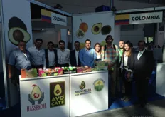 Colombia estuvo representada por diferentes compañías. En la foto, aparecen representantes de FLP, Hass Colombia, CCI, La Hondura, Hasspacol, Campuzano, Jardin Exotics y Asohass.